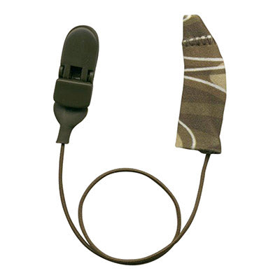 Camo Ear Gear with Cord for Monaural BTE Hearing Aid (one ear only) (Item Code: 55702)