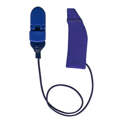 Royal Blue Ear Gear with Cord for Monaural BTE Hearing Aid (one ear only) (Item Code: 55709)