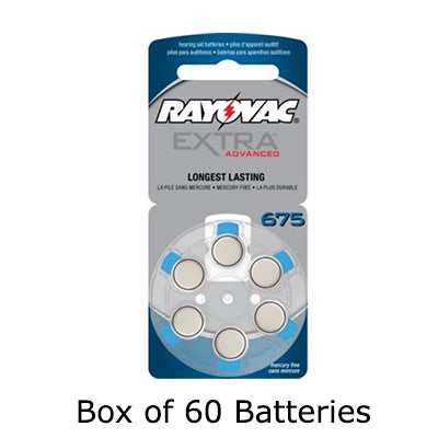 Batteries for cochlear implant, size 675 (Item Code: 675CP)