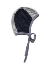 Navy Striped Infant Pilot Cap for Hearing Aids (Item Code: PC-stripe612)